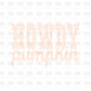 Howdy Pumpkin DTF Transfer