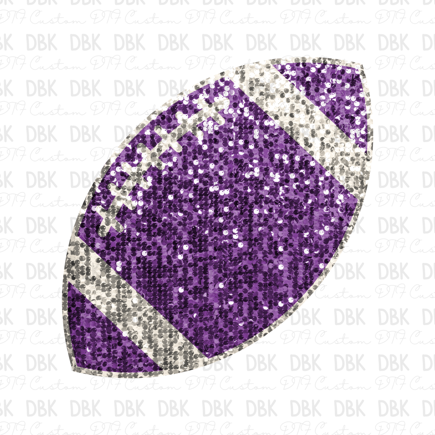 Football sparkle purple DTF Transfer C148