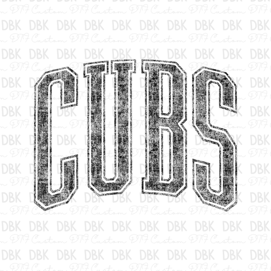 Cubs DTF Transfer