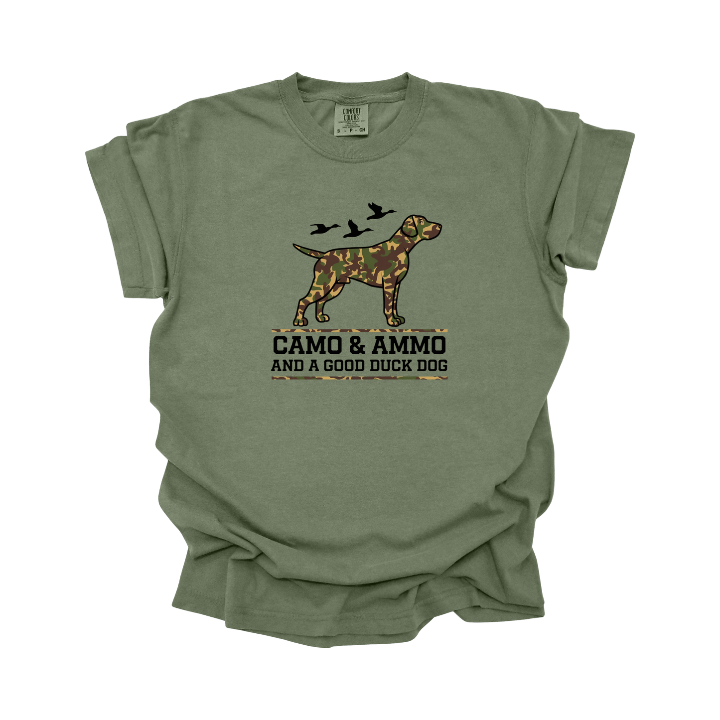 Camo & Ammo and a good duck dog DTF Transfer