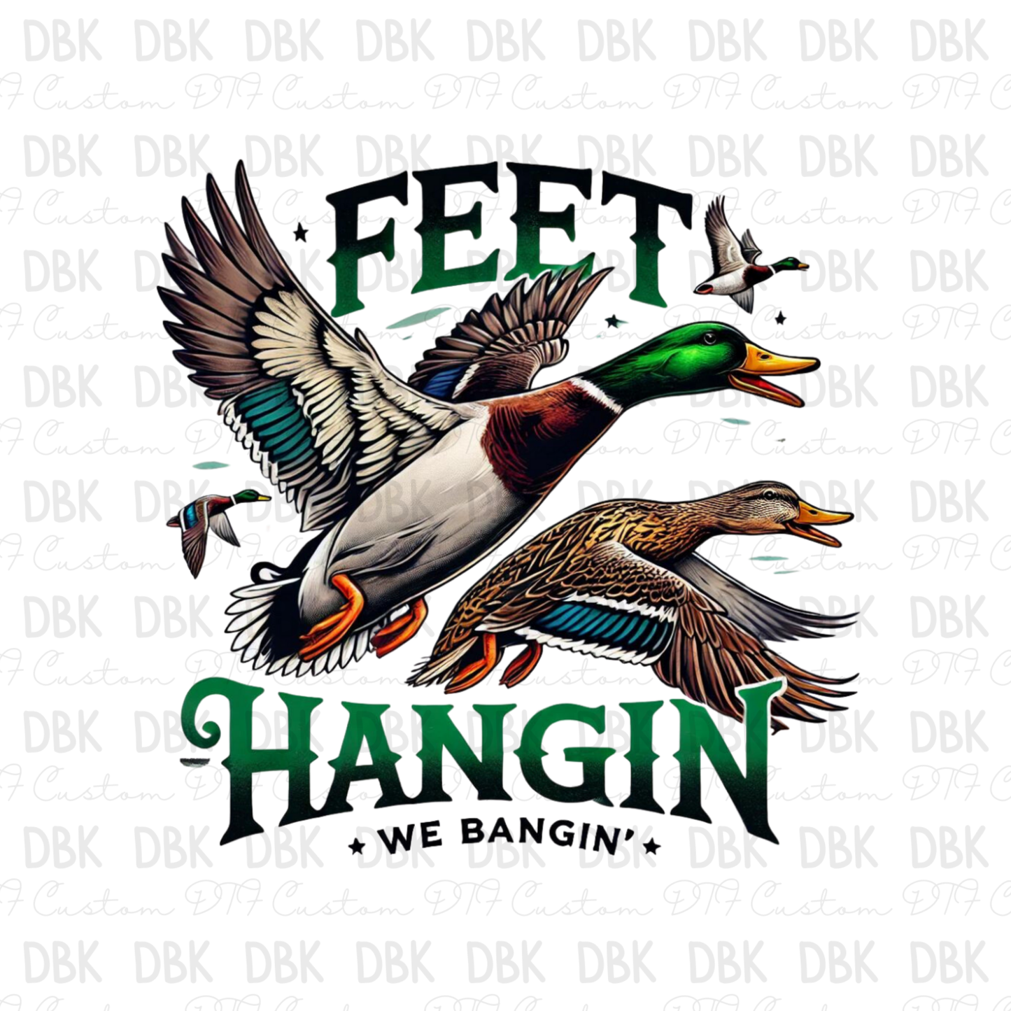 Feet Hangin DTF Transfer