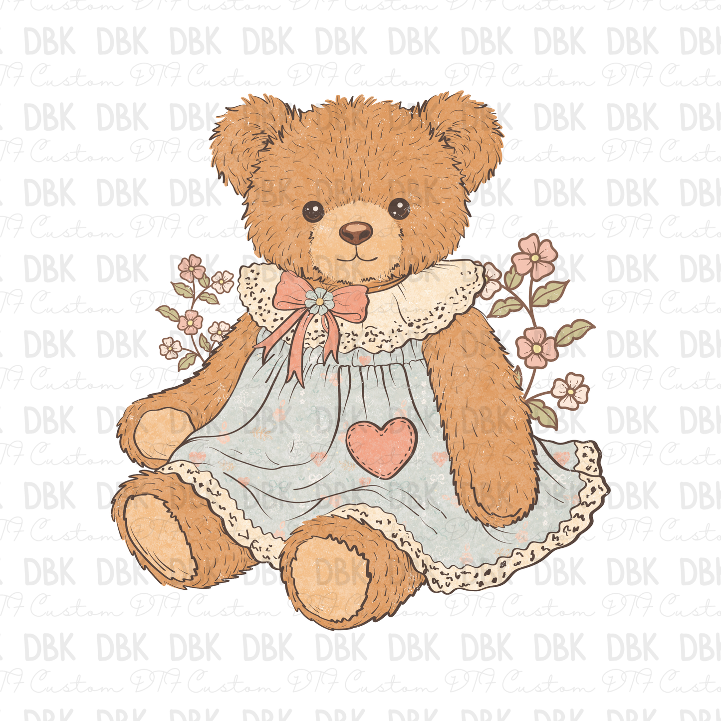 Girl Bear DTF Transfer