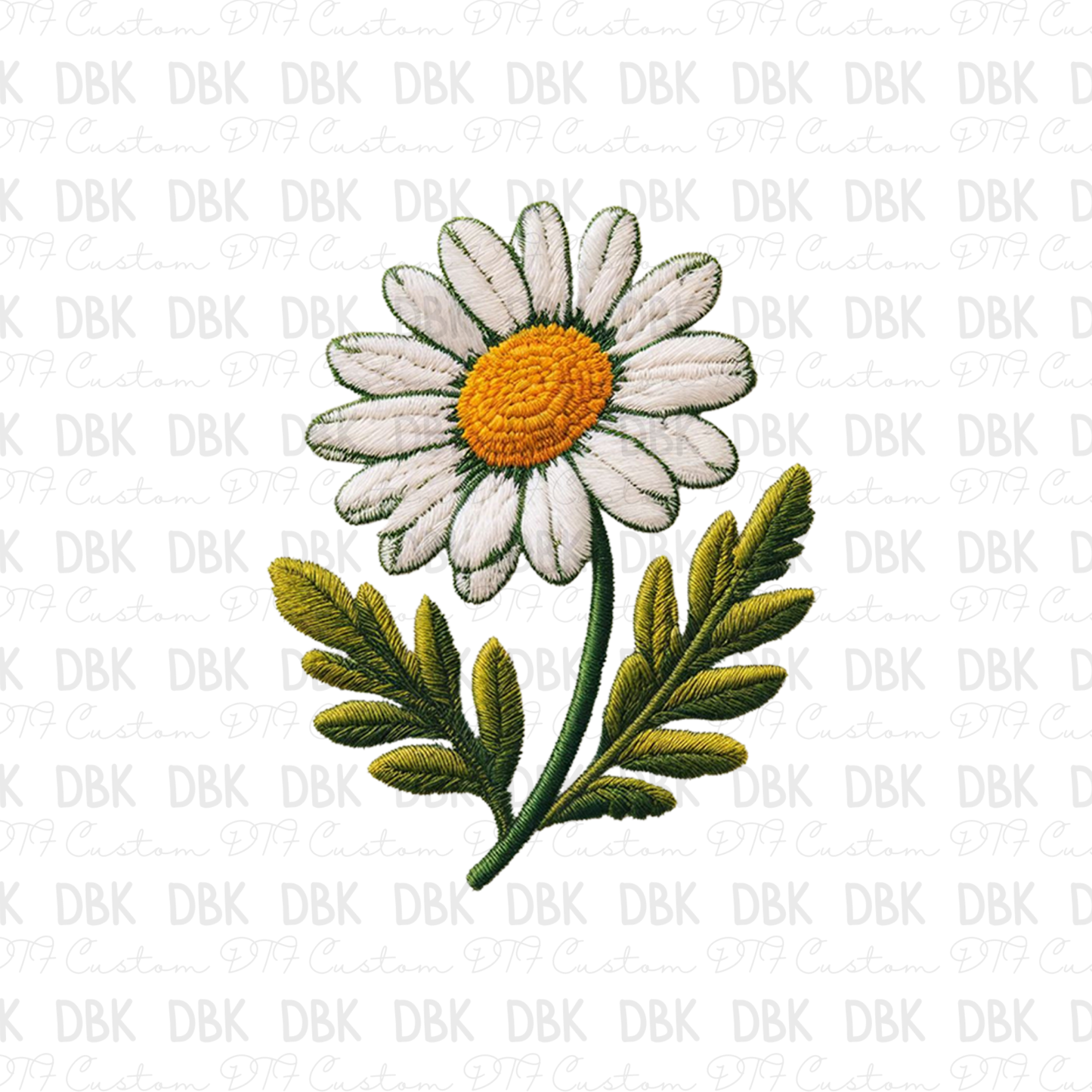 Daisy flower  DTF Transfer B154