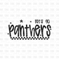PANTHERS DTF Transfer BLACK M189