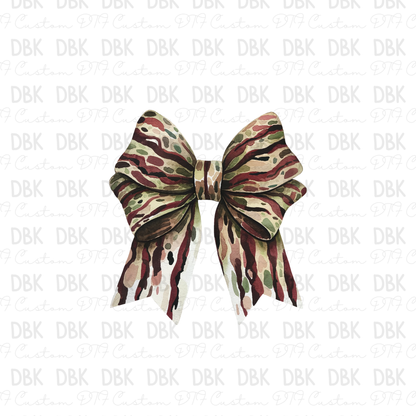 Camo Bow DTF Transfer