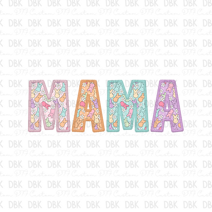 Mama Easter DTF transfer W12