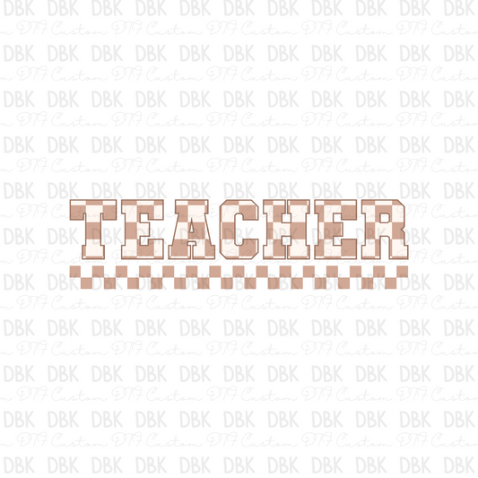 Teacher DTF transfer