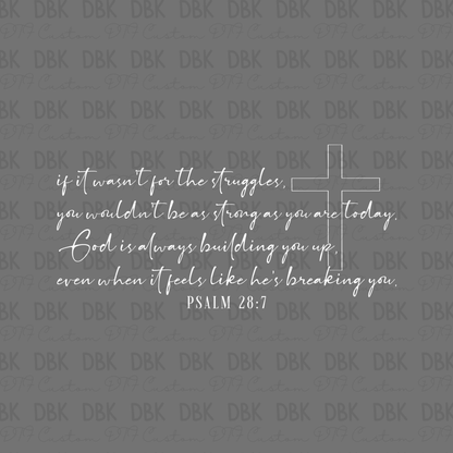 If it wasn't for the struggles DTF Transfer WHITE FT59