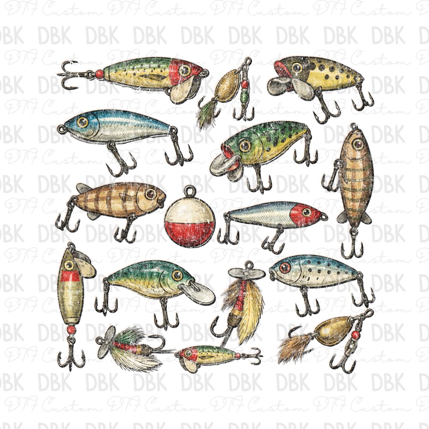 Fish things DTF Transfer