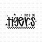 TIGERS DTF Transfer BLACK M191