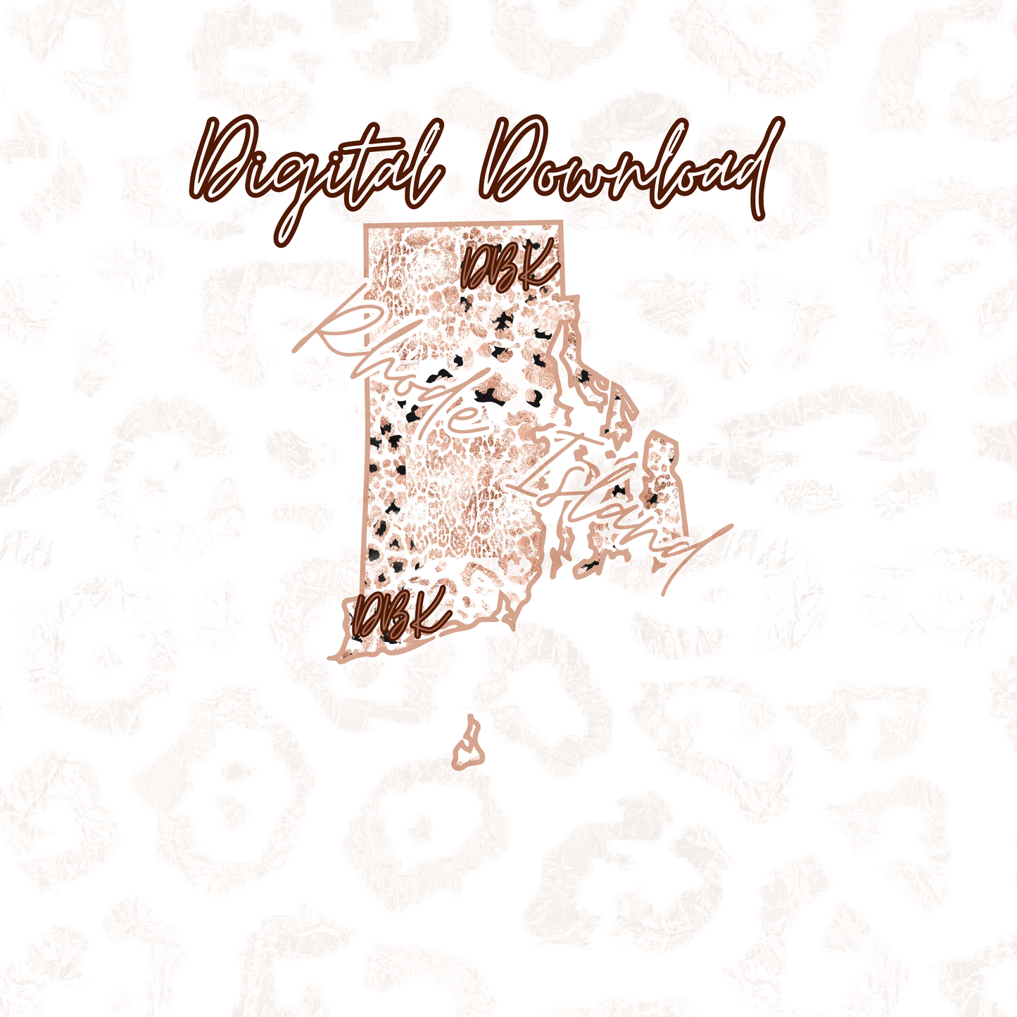 Rhode Island Rose Gold Leopard Digital Download (Copy)