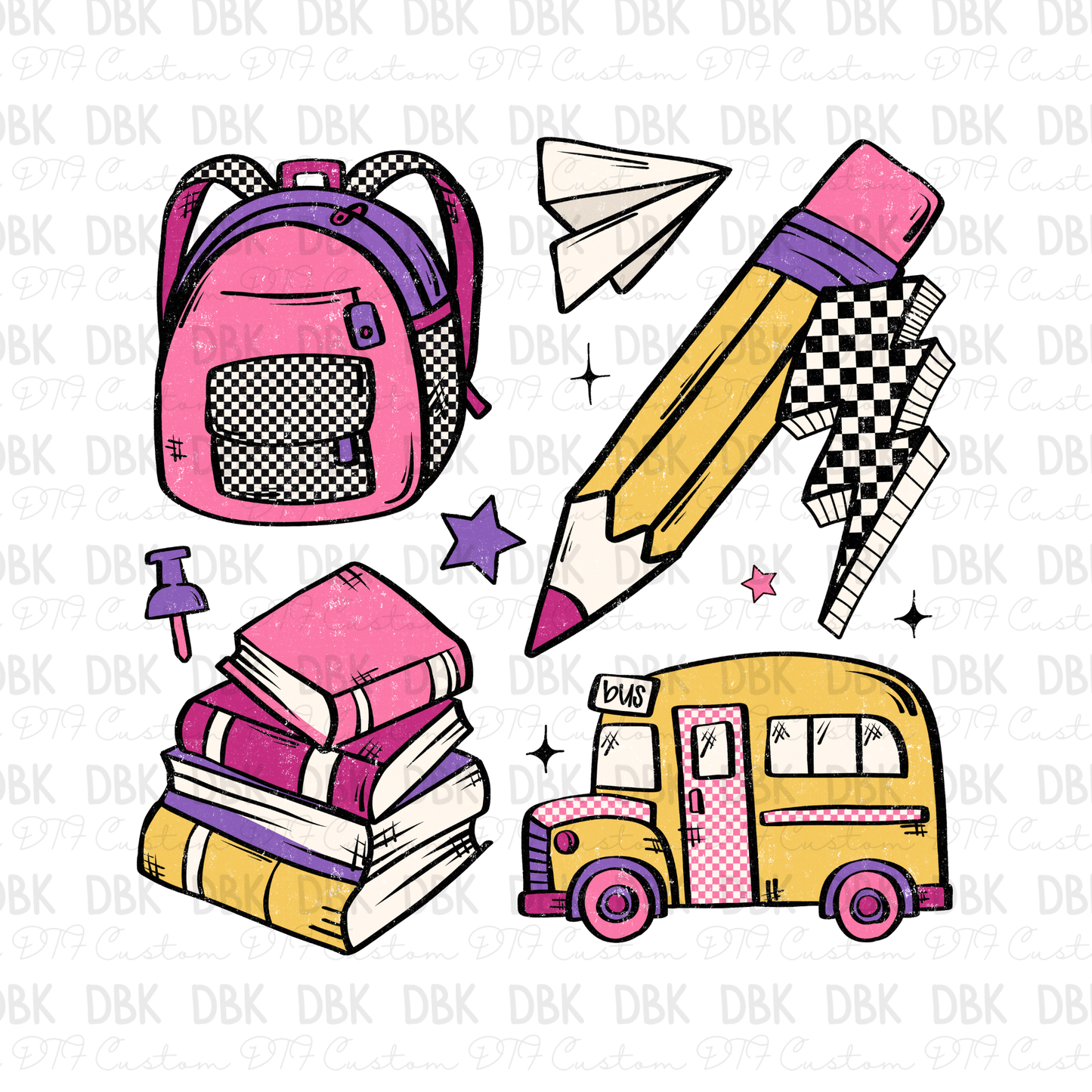 Girl Elements DTF Transfer