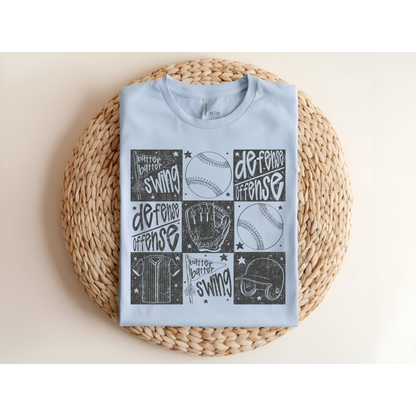 Baseball Things DTF Transfer GREY C207