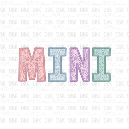 Mini Easter paisley DTF transfer W23