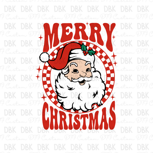 Merry Christmas DTF transfer E82