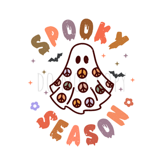 Spooky Season peace DTF transfer