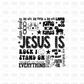 Jesus Is DTF Transfer FT50
