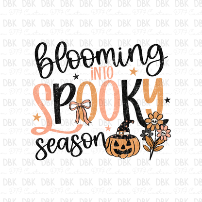 Blooming into spooky season DTF Transfer H336