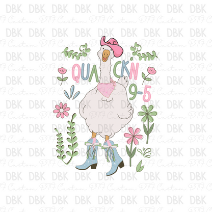 Quackn 9-5 DTF Transfer