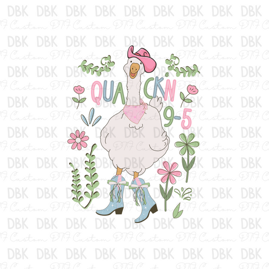 Quackn 9-5 DTF Transfer