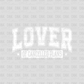 Lover of cancelled plans DTF transfer WHITE