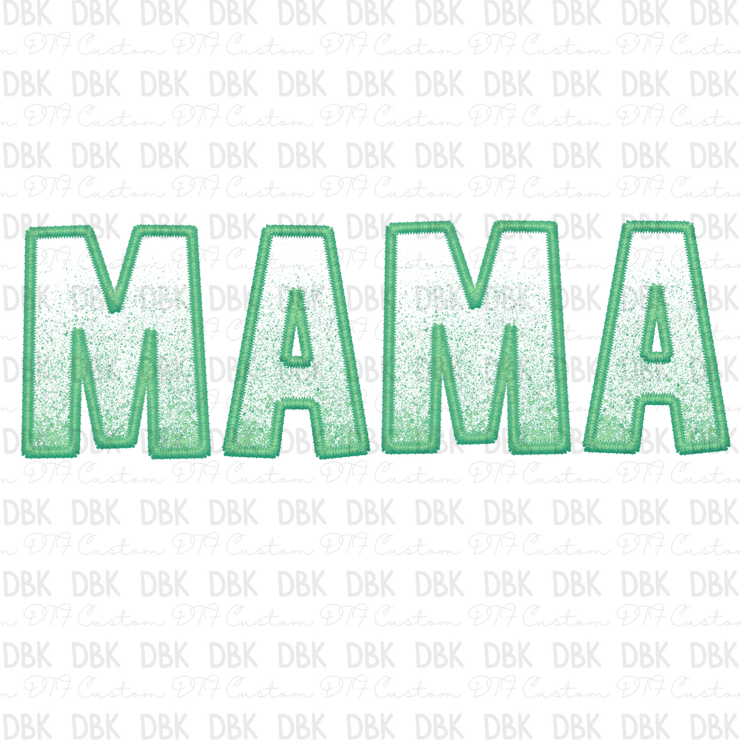 Mama Mint Ombre DTF transfer