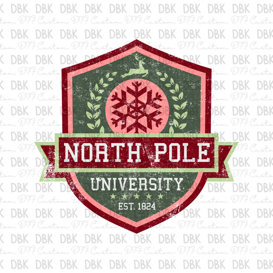 North Pole DTF transfer E17