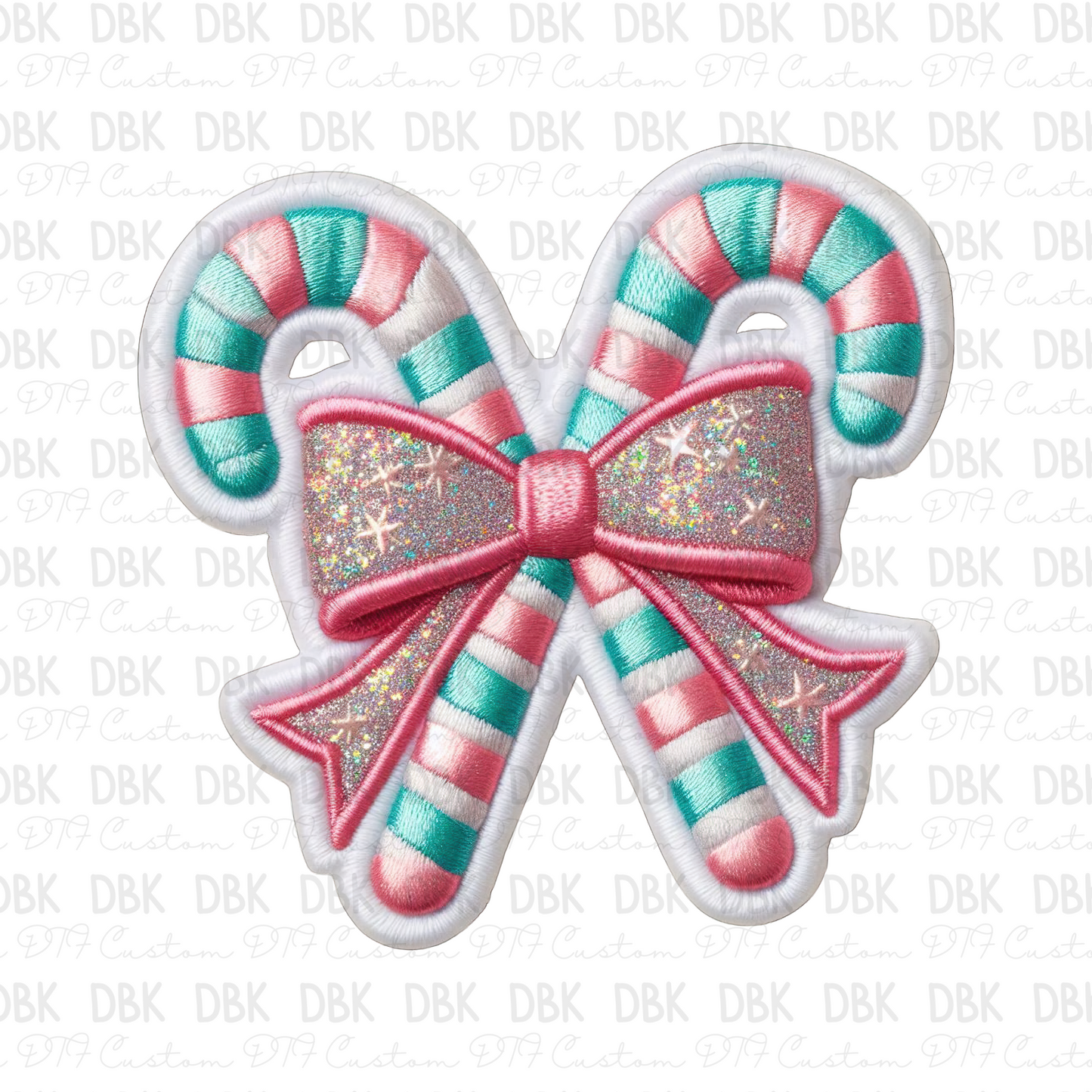 Pastel Candy Canes DTF Transfer