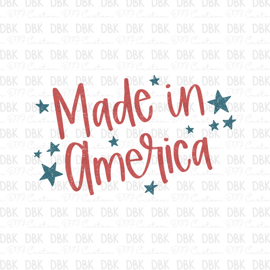 Made in America DTF Transfer