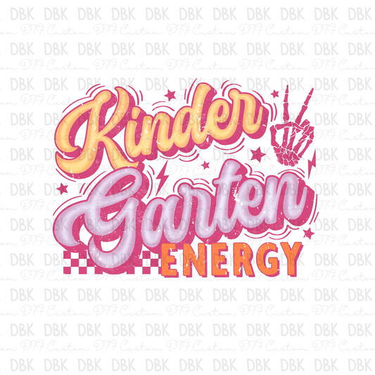 Kindergarten Energy DTF Transfer A182