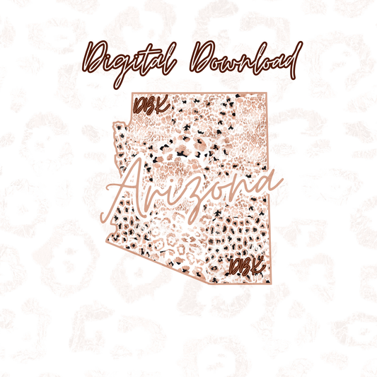 Arizona Rose Gold Leopard Digital Download
