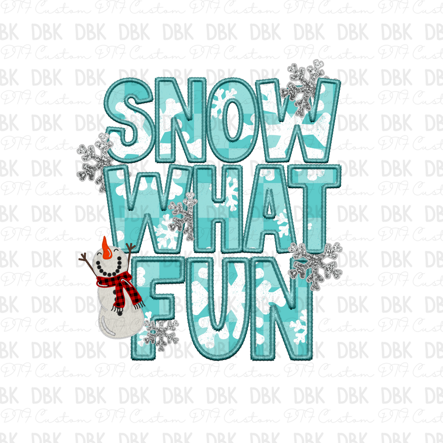 Snow what fun DTF Transfer E131