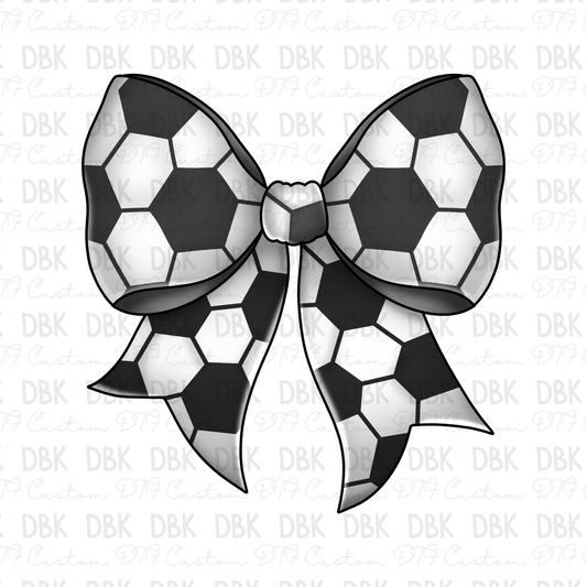 Soccer Bow DTF Transfer C130