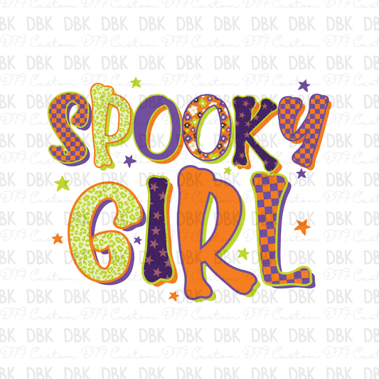 Spooky Girl DTF Transfer H279