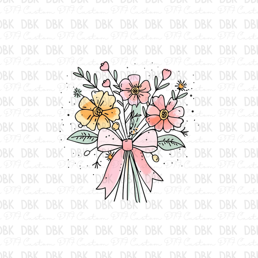 Floral DTF Transfer