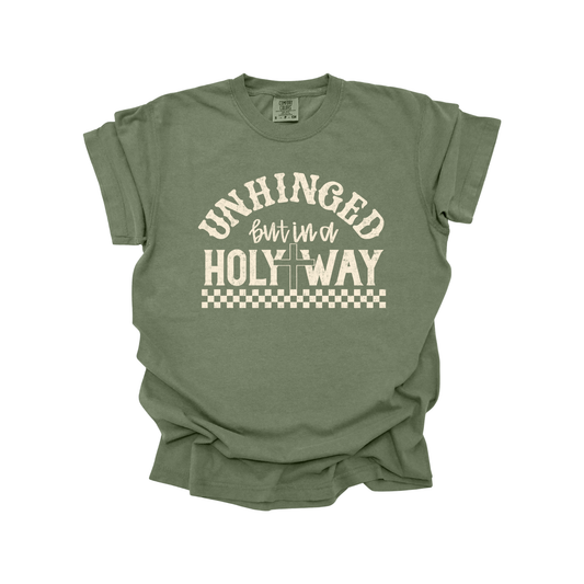 Unhinged but in a holy way DTF Transfer  CREAM FT148