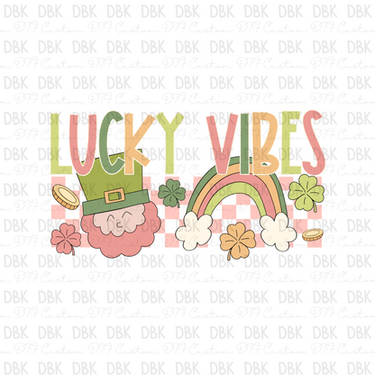 Lucky Vibes DTF transfer O2