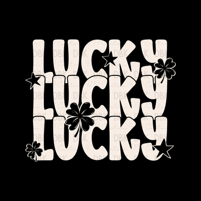 Lucky DTF Transfer WHITE