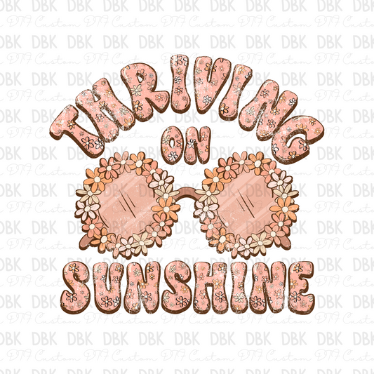 thriving on sunshine DTF Transfer S86