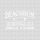 beachbum white DTF Transfer S108