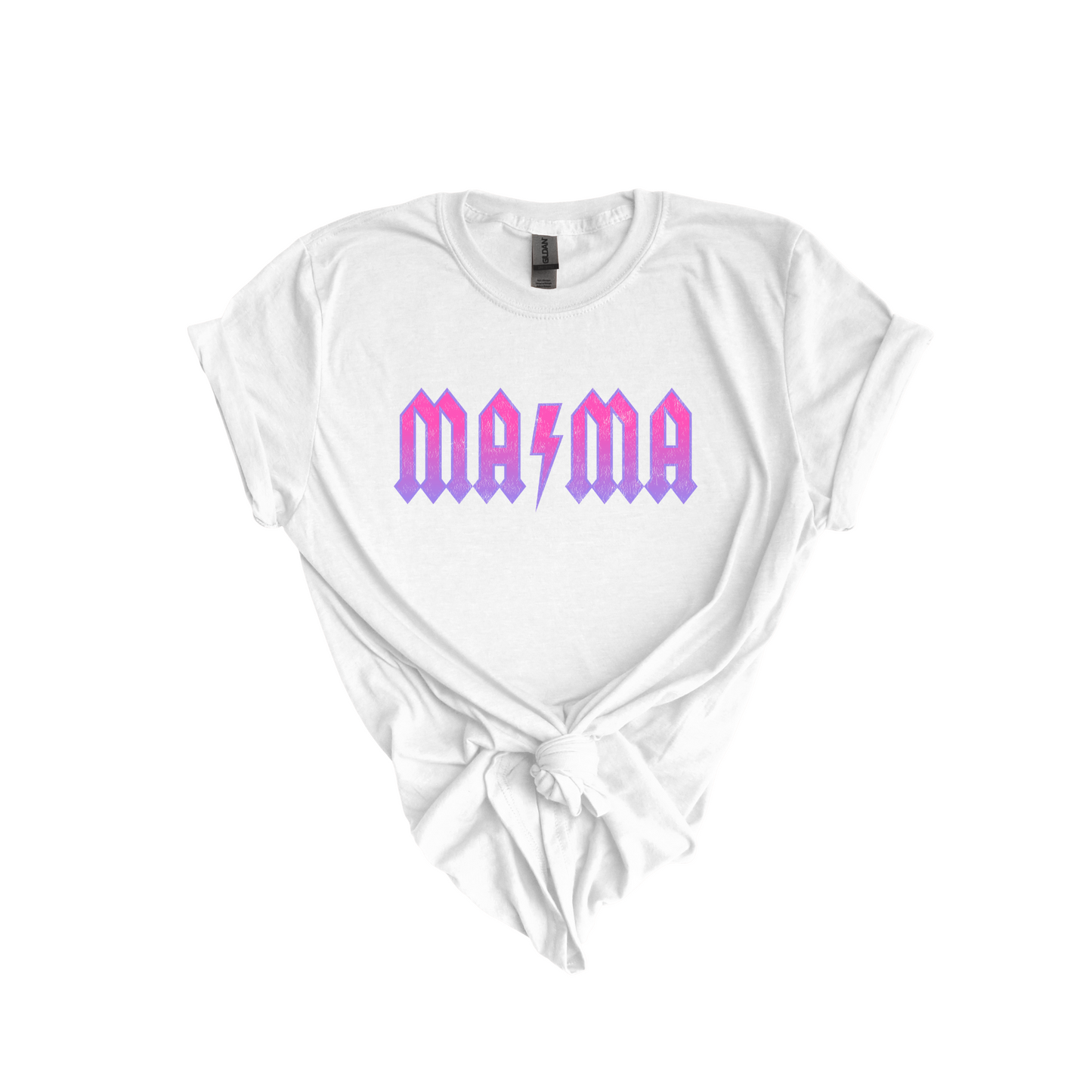 Mama with pink bolt DTF transfer N100