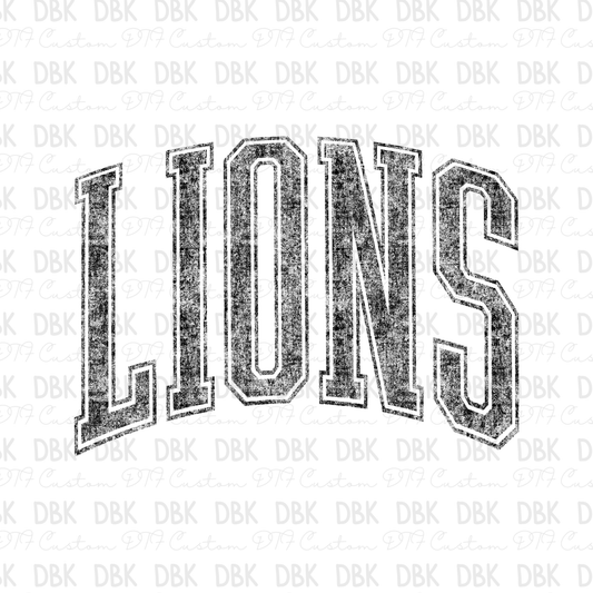 Lions DTF Transfer