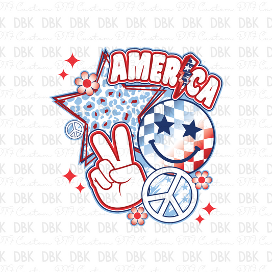 America DTF Transfer