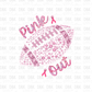 Pink out football DTF Transfer L14