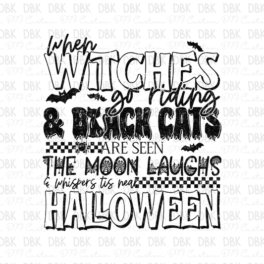 When witches go riding DTF Transfer H355