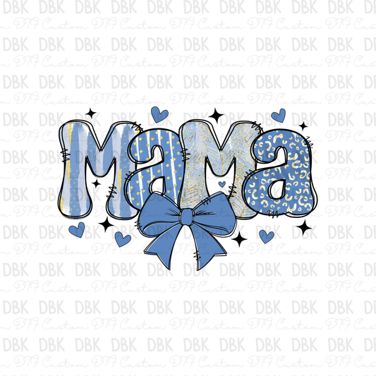 Mama Blue DTF Transfer