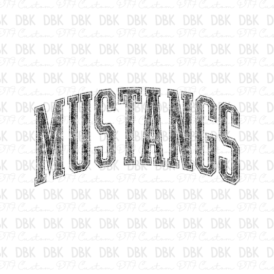 Mustangs DTF Transfer