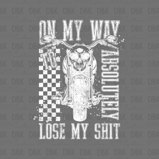On My Way DTF Transfer WHITE