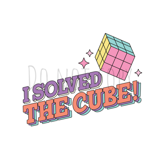I solved the cube DTF transfer