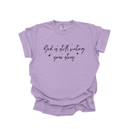 God is still writing your story DTF Transfer BLACK